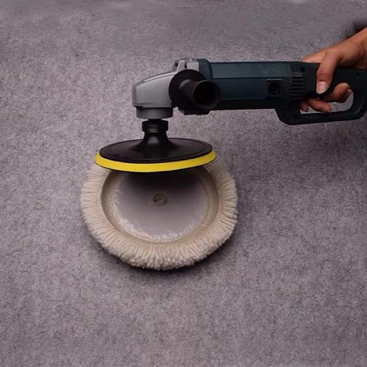 2 Pack 8" 100% Wool Buffing Pad for Compound Cutting & Polishing (2PCS 8" Single Wool Buffing Pad)