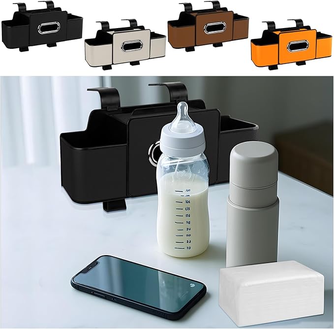 Car Back Seat Organizer with Tissue, Car Seat Back Tissue Box and Storage Hook, Multifunctional Car Organizer for Hold Phone,Drinks,Handbag,Compatible with Most Vehicles (Black)