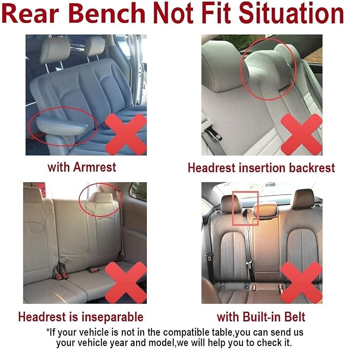Flying Banner Car Seat Covers Front Seats Rear Bench Polyester car seat Protectors Easy installations Rear Bench Split Classic Man Lady Truck (Full Set - Low Back, Black Purple)…