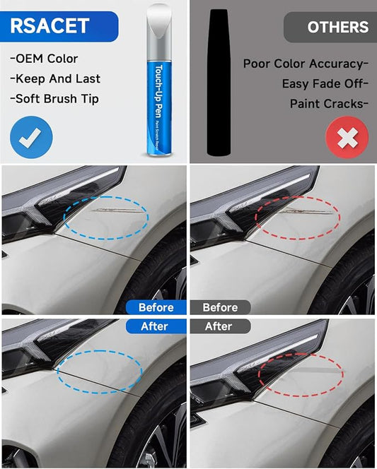 Bright Silver Metallic(3D/A3D) Touch Up Paint Compatible with Kia Exact Match Touch Up Paint Car Scratch Repair