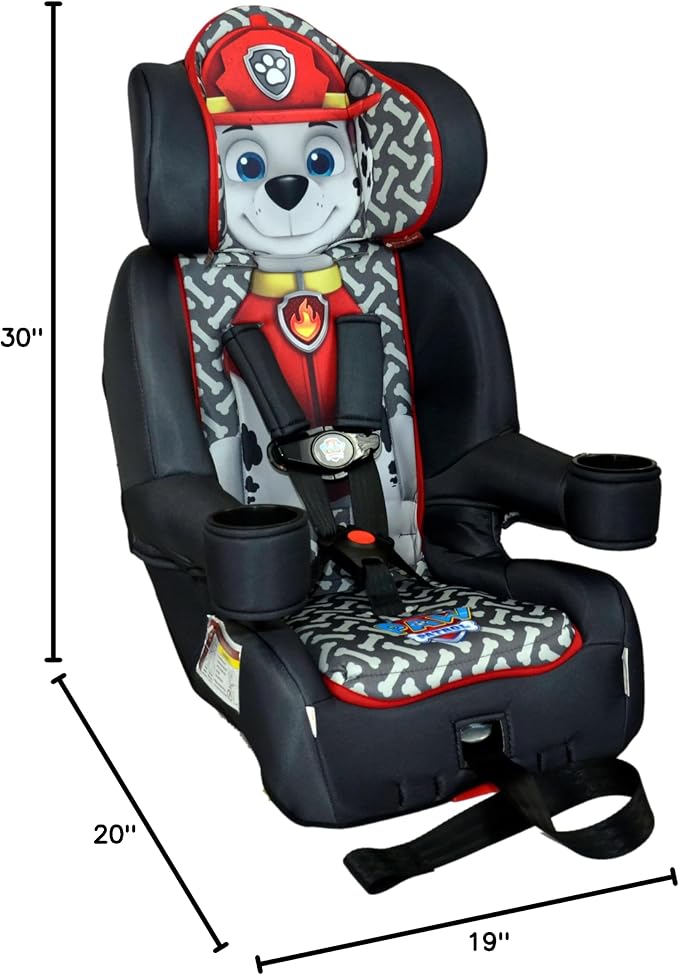 KidsEmbrace 2-in-1 Car Seat | Forward-Facing Harness (26.5–65 lbs) & Booster Mode (40–100 lbs) | Latch | Premium Fit with Multi-Position Headrest, Harness & Recline