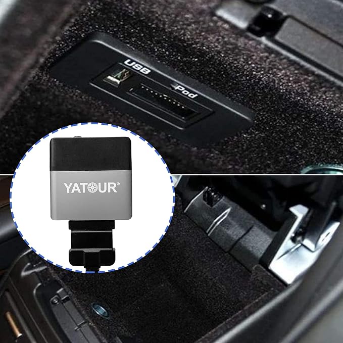 Car Bl Music Adapter Interface Cable Compatible with Ran ge Rover, LAN d Rover LR4, Jagua r XF XKR XK XKR XKR