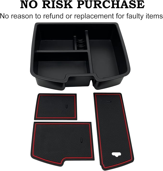 fit for Center Console Organizer Tray 2007-2014 GMC Sierra Chevy Silverado Tahoe Yukon Suburban - GM Vehicles Accessories Replaces 19166288