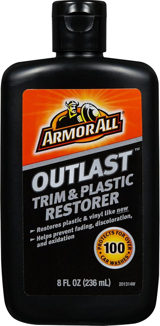 Armor All Outlast Car Trim & Plastic Cleaner , Cleans Cars, Trucks, and Motorcycles, 8 Oz