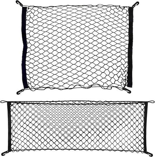 Envelope Style Trunk Mesh Cargo Net for Jeep Compass, Patriot, Renegade 2007-2026 Automotive Exterior Accessories - Premium Car Storage Organizers, Cargo Bed Net For Pickup Truck Smart Vehicle Storage