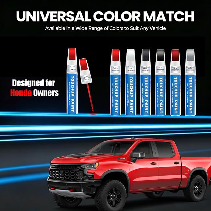 Red Hot(G7C/WA130X) Touch Up Paint Compatible with Chevy 2-in-1 Car Scratch Repair Pen for Rock Chips, Door Scratches & Paint Nicks Exact Color Match Quick Dry DIY Fix for Silverado Silverado Equinox