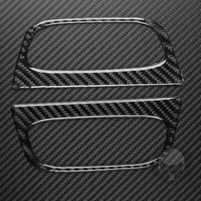 NVCNX Real Premium Carbon Fiber for Toyota 2nd Gen Tacoma Accessories 2005-2015 2006 2007 2008 2009 2010 2011 2012 2013 2014 Car Door Inner Rear Grab Handle Cover Interior Trim Sticker Decal 2PCs
