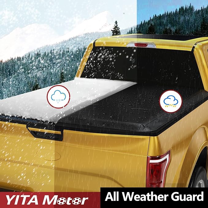 YITAMOTOR Soft Roll Up Truck Bed Tonneau Cover Compatible with 2003-2026 Dodge Ram 2500 3500, Fleetside 6.4 ft Bed Without RamBox
