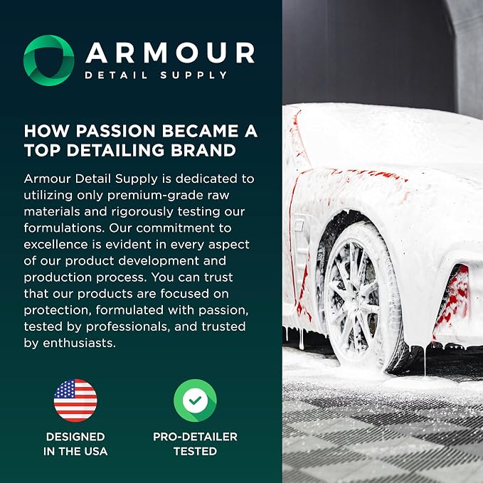 Armour Detail Supply - DRFT Foam Cannon – High-Output Snow Foam Sprayer for Pressure Washers, Adjustable Fan & Soap Control, Thick Suds for Safe Car Wash