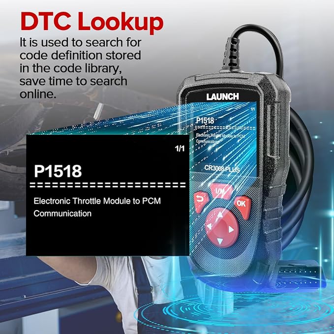 LAUNCH Professional OBD2 Scanner Diagnostic Tool CR3008 Plus,One-Key I/M,Lifetime Update Code Reader,Enhanced Check Engine Code Reader OBDII Car Scan Tool for All Vehicles After 1996,Battery Test
