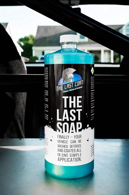 The Last Coat Ceramic Car Wash Soap & Shampoo 32 oz – pH Neutral Ceramic Coating Maintenance Soap with Hydrophobic Protection for Foam Cannon & Bucket Wash, Cars, Trucks, RVs & Boats