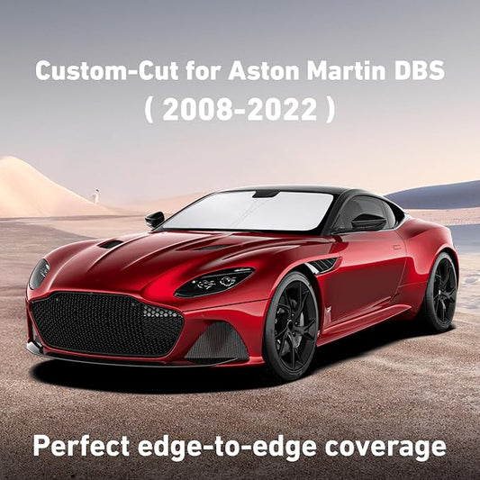 Econour Windshield Sunshade for Aston Martin DBS, DBS Superleggera 2008-2019, 2020, 2021 Sun Visor for Front Window Sun Shade Cover, UV Blocker & Protector, Car Accessories