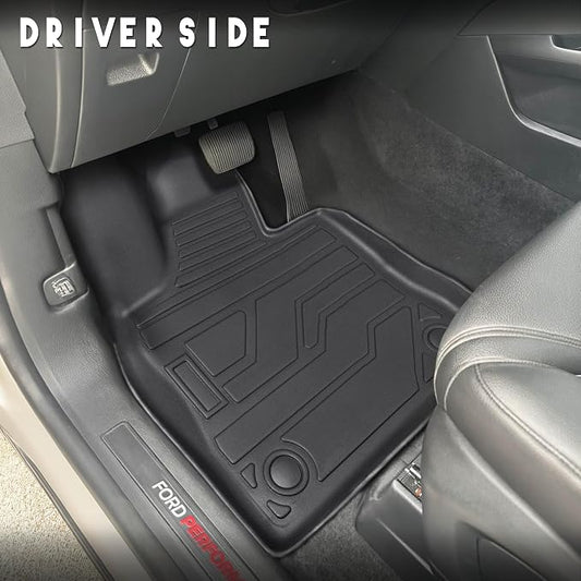 KARPAL Floor Mats for 2020-2026 Ford Explorer 6 & 7 Seats, Custom Fit TPE All Weather Ford Explorer Accessories 1st & 2nd Row Floor Liner