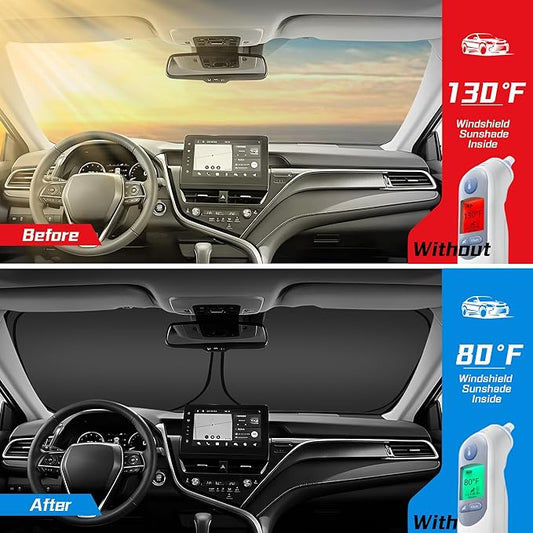 ARISMOTOR Windshield Sun Shade for Hyundai Ioniq 9 Ioniq9 2025-2026, Custom Fit Foldable Front Window Sunshade Sun Visor Protector, Block UV Rays Keep Your Car Cooler