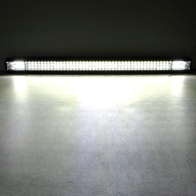 Willpower 45 inch 612W LED Light Bar Triple Row Spot Flood Combo Beam Off Road Driving Lights Waterproof Work Light for Jeep Trucks SUV ATV UTV Boat Lights,12V 24V