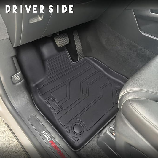 KARPAL Floor Mats for 2020-2026 Ford Explorer 6 & 7 Seats, Custom Fit TPE All Weather Ford Explorer Accessories 1st & 2nd & 3th Row Floor Liner & Trunk Mat with Backrest Mat