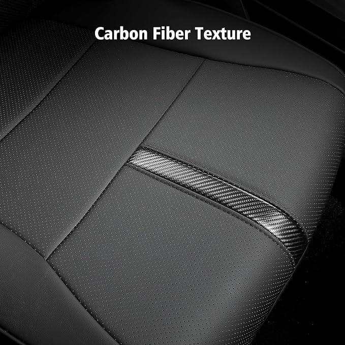 for Ford F150 Seat Covers 2015-2023 2024 2025 2026 (Only Rear Seat Covers), Leather Truck Seat Covers Custom Fit for F-150 XL XLT (Only SuperCrew/Crew Cab), Waterproof Car Accessories, Black