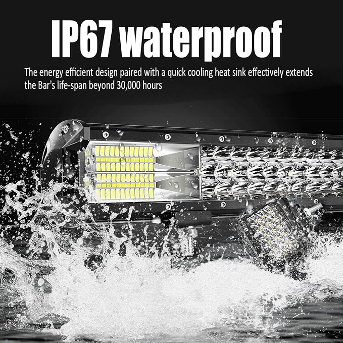 LED Light Bar Kits - 20 Inch LED Light Bar for Tuck and 4pcs 72w Light Pods with Wiring Harness 12V 24V Car Truck ATV Tractor Work Lights Waterproof Car Off Road Driving Lights