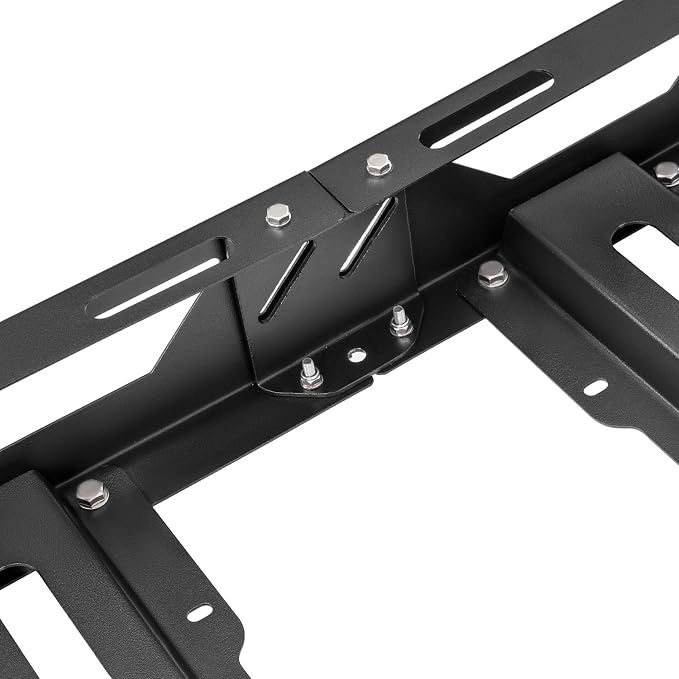 ECOTRIC 50" x 39" x 4.75" Roof Rack Cargo Basket W/Cross Bars Fit for Car SUV Pickup Truck Van Universal Top Cargo Carrier Metal Luggage Storage Holder Basket Rack for Travel 150Lbs Steel Black