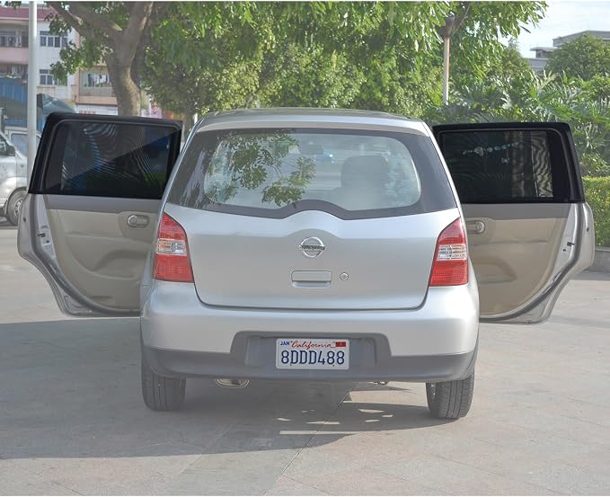 TFY Universal Car Rear Side-Door Square-Window Sunshades - for Vehicles with Side Windows 29.5Inch - 41.5Inch W x 19Inch H (Regular Rectangular Window)