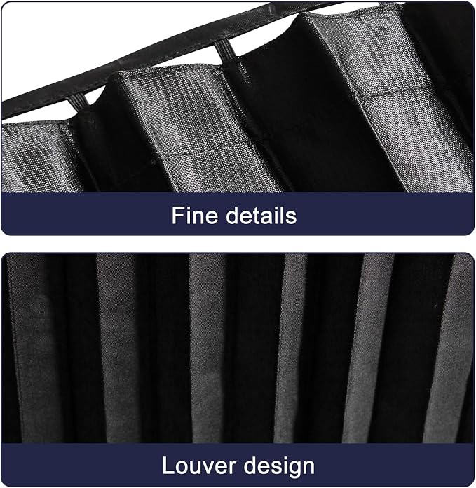 ZATOOTO Car Side Window Sun Shades - Privacy Magnetic Black 2 Pcs Covers Blinds Curtains - Auto Accessories Sunshades Keeps Cooler Screen for Baby Sleeping