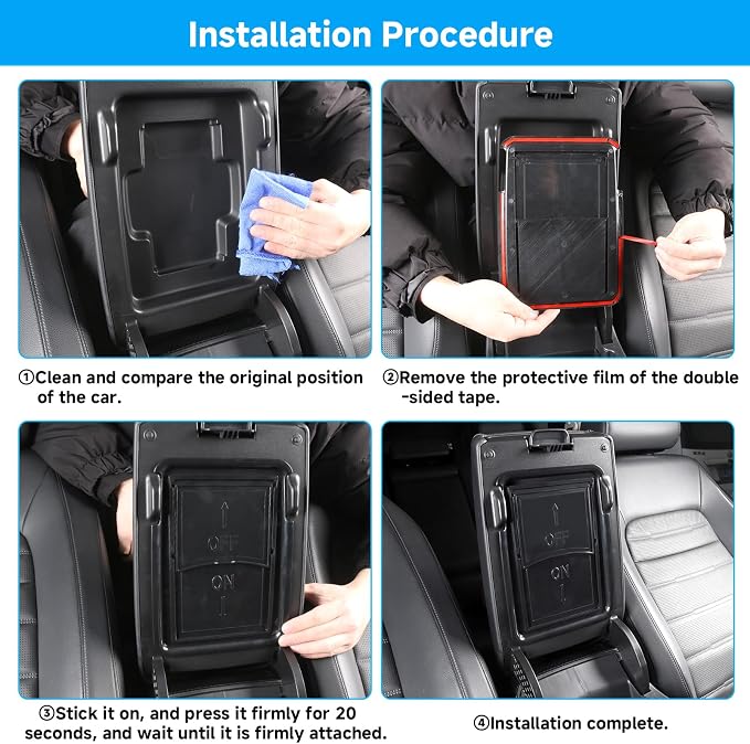 3PCS Center Console Organizer Compatible with Honda CRV 2026 2025 2024 2023 Accessories Hybrid (Include HEV) Armrest Hidden Storage Box Center Console Tray