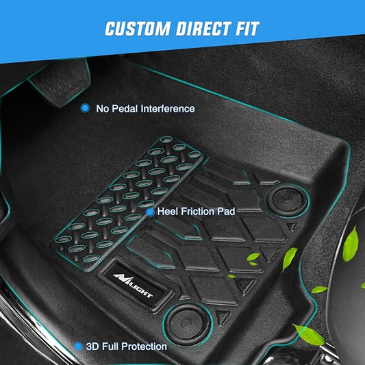 Nilight TPE Floor Mats for Toyota Camry (Hybrid Only) 2018 2019 2020 2021 2022 2023 2024,All Weather Custom Fit Heavy Duty Floor Liners