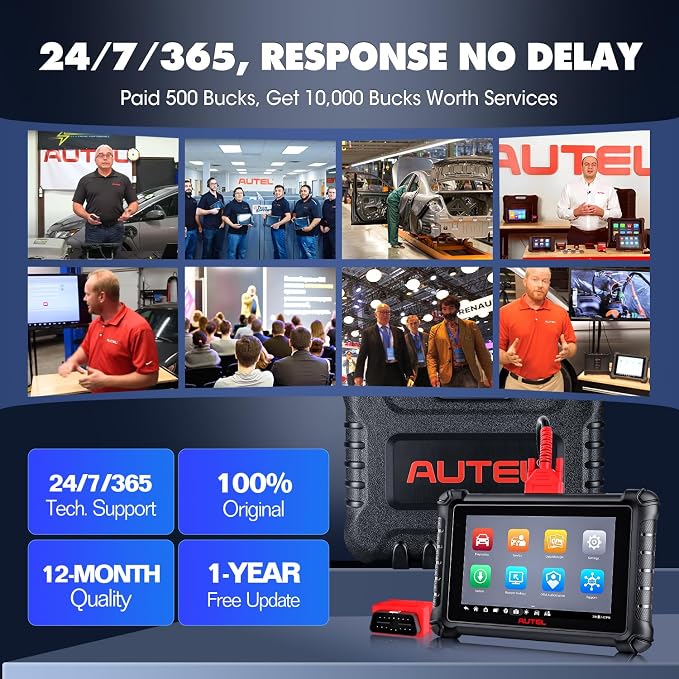 Autel Scanner MaxiCheck MX900, 2026 Bidirectional OBD2 Diagnostic Scan Tool with CAN FD DOIP, 8In US Ver. of MaxiCOM MK900 MK900BT V2.0 of MK808S MK808 MK808BT MX808S, 3000+ Active Test, 40+ Service