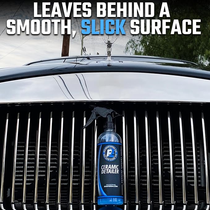ExoForma Ceramic Detailer - SiO2 Ceramic Spray Wax Sealant, Delivers High Gloss, Superior Durable Protection & Hydrophobic Action - Extends Coating Lifespan - For Cars, Boats, ATVs & RVs, 16 oz