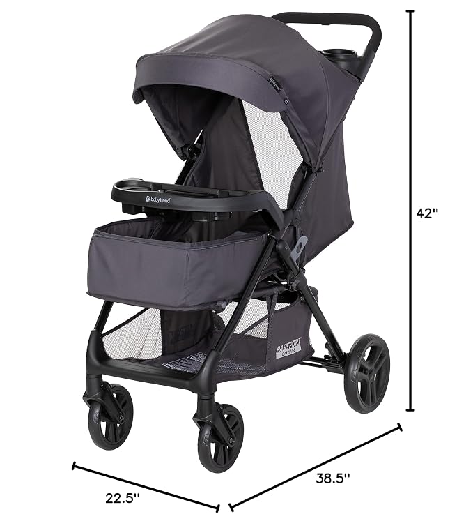 Baby Trend Passport® Carriage Stroller Travel System with EZ-Lift™ Infant Car Seat, Dash Black