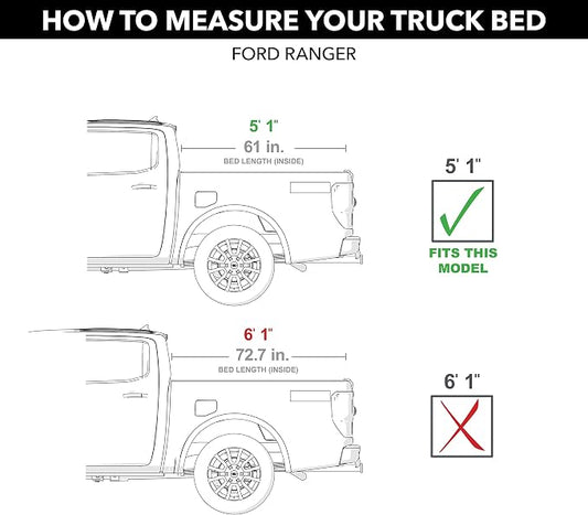 RealTruck Extang Trifecta 2.0 Signature Soft Folding Truck Bed Tonneau Cover | 94636 | Fits 2019-2023 Ford Ranger 5' 1" Bed (61")