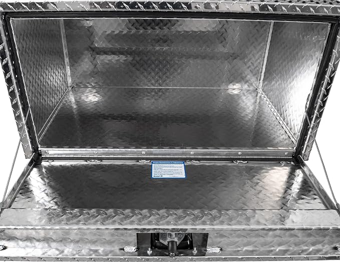 Buyers Products 1705119 Diamond Tread Aluminum Underbody Truck Tool Box, 18 x 24 x 36, Made in USA, .100 in. Thick, Corrosion-Resistant, Locking Compression Latch, Secure Storage for Work Trucks