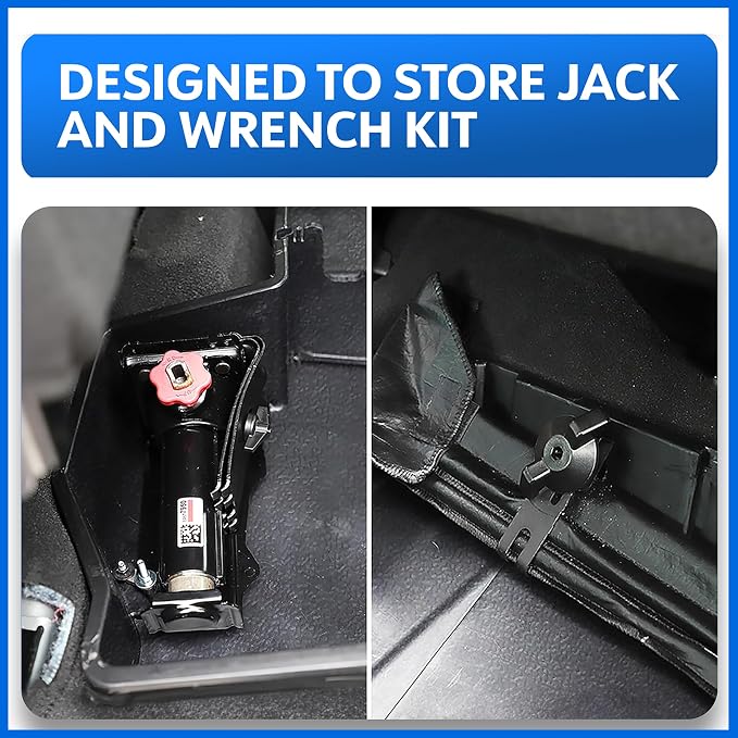 Tyger Auto Rear Under Seat Storage Box Compatible with 2019-2026 Chevy Silverado GMC Sierra 1500; 2020-2026 2500 3500HD Double & Crew Cab, Custom-Fit Cargo Organizer Console | TG-CB5C8838
