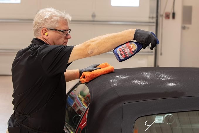 303 Products 30510 Convertible Vinyl Top Cleaning and Care Kit - Cleans And Protects Vinyl Tops - Includes Tonneau Cover And Convertible Top Cleaner 16 fl. oz. + Automotive Protectant 16 fl. oz.,,Blue