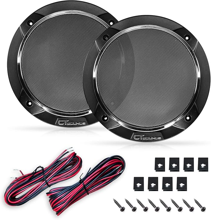 CT Sounds Meso 5.25” 280 Watt 2-Way Premium Coaxial Car Speakers, Pair