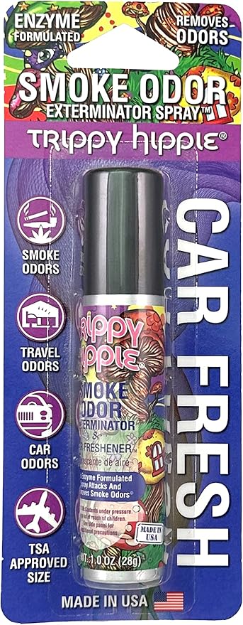 Smoke Odor Exterminator Air Fresh Spray, Your Ultimate Solution for Smoke and Household Odor Elimination 1 oz Spray (1 Pack, Trippy Hippie)