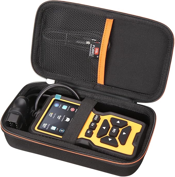 FBLFOBELI Hard Protective Storage Case for ZMOON ZM201/ANCEL/MOTOPOWER MP69033/FOXWELL NT301 NT510 Professional Car OBD2 Scanner Diagnostic Tool (Case Only)