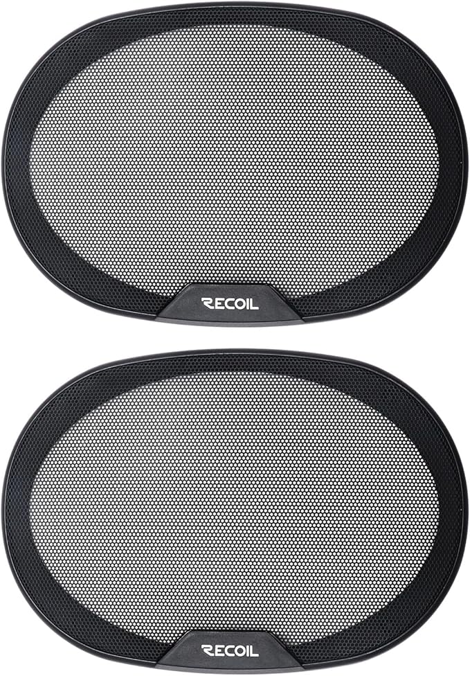 RECOIL RCX694 Echo Series 4-Way 6X9-Inch Car Audio Coaxial Speaker System with Grilles Pair