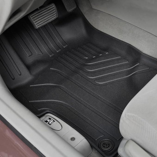 Floor Mats for Honda Civic Sedan 2012-2015, All Weather Floor Mats Trunk Cargo Liner and Door Sill Guards Accessories, Full Coverage Set (Not fit Coupe or Hybrid Models)