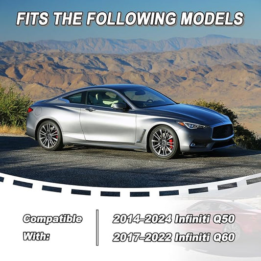 31PCS Real Carbon Fiber Interior Trim Kit Compatible with Infiniti Q50 2014-2024 & Q60 2017β2022, Interior Decor Sticker Accessories