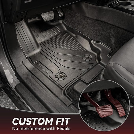 YITAMOTOR Floor Mats Set Fit for Toyota 4Runner 2025 2026 5-Seats(Fits Gas,Not Fit Hybrid) with Trunk mat &Backrest mat, All Weather TPE Custom Fit Liner for 4 Runner SR5/TRD/Limited 6th gen Car Mats