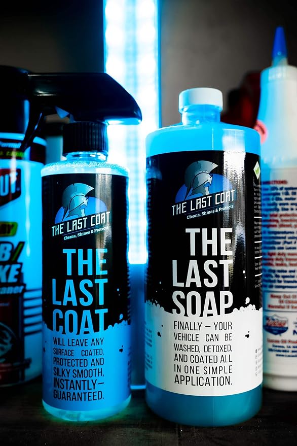 The Last Coat Ceramic Car Wash Soap & Shampoo 32 oz – pH Neutral Ceramic Coating Maintenance Soap with Hydrophobic Protection for Foam Cannon & Bucket Wash, Cars, Trucks, RVs & Boats