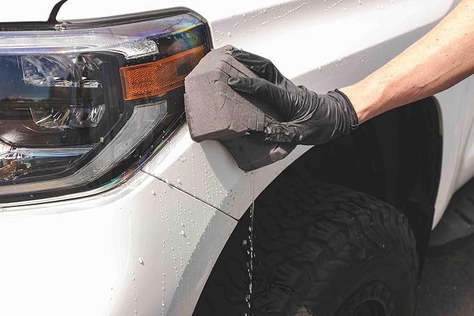 The Rag Company - Ultra Safe Sponge - Latest Foam Technology Safe for All Types of Paint and Wheel Finishes - Easy-to-Hold Ergonomic Grip for Wash Bucket and Rinseless Washing - Dark Grey