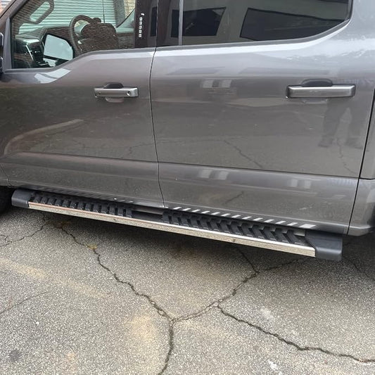COMNOVA Side Step Nerf Bar Running Board Replacement for Ford F-150 Crew Cab 04-14(4 Full Size Door),6 Inch Step Pad Design,OE Style