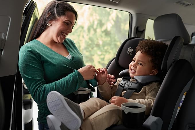 Safety 1st Turn and Go 360 ST 360 Rotating Car Seat, SafetySwivel, SecureTech Installation, All-in-One Convertible Car Seat, 3-in-1 Rear-Facing, Forward-Facing, Booster, 5-100 lbs, Dark Triad