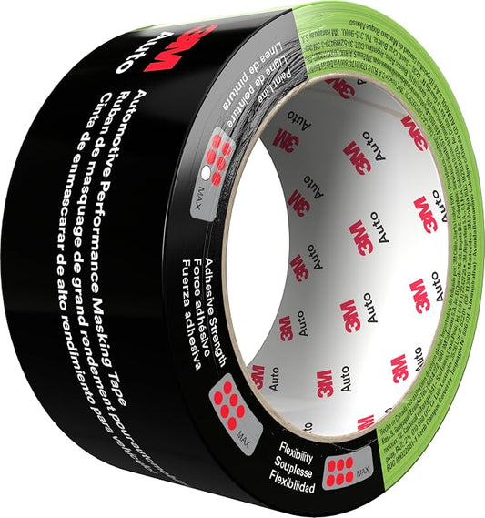 3M Automotive Performance Masking Tape, 03435, 48 mm x 32 m, 1 Roll