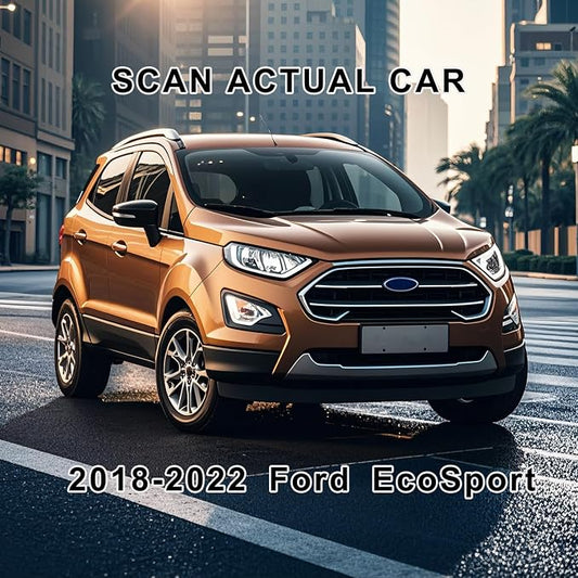 KUST Floor Mats for 2018-2022 Ford EcoSport Accessories, TPE Rubber All Weather Car Mats for EcoSport, Front Rear 2 Row Liners, High Edges, Non-Slip (US Model Only)