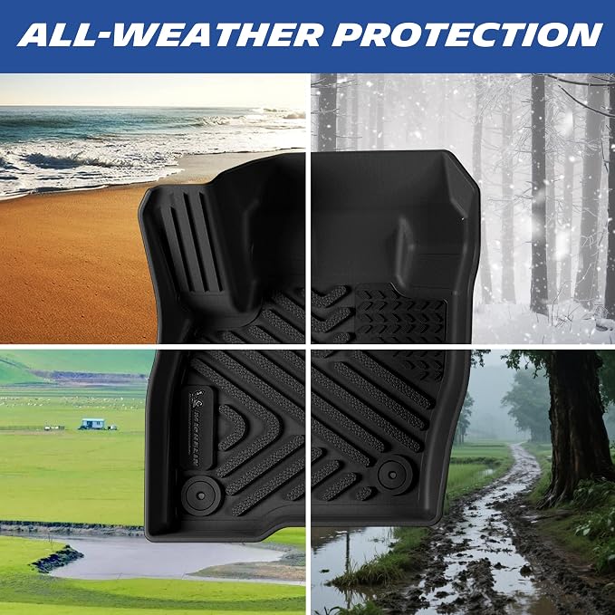 Michelin Vehicle Mats, All-Weather TPE Custom Fit Liner for 2015-2024 Ford Edge, Premier