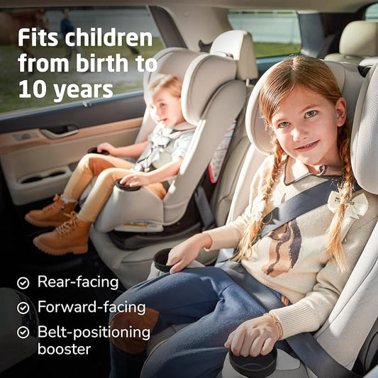 Maxi-Cosi Pria All-in-One Convertible Car Seat, Infant to Toddler Car Seat, Easy-Install Harness, Machine-Washable Cover, 5-100 lbs, Seafaring