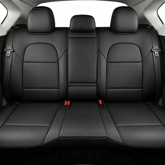 TTX LIGHTING Custom Fit Seat Covers for Hyundai Tucson 2019 2020 2021 Limited,SE,SEL,Value,Sport,Ultimate Faux Leather Full Set Compatible Airbag Car Seat Protector Black